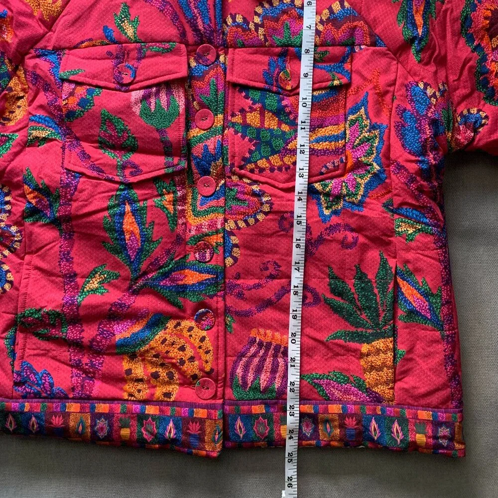 Farm Rio Mixed Prints Tapestry Reversible Jacket - Picture 9 of 15
